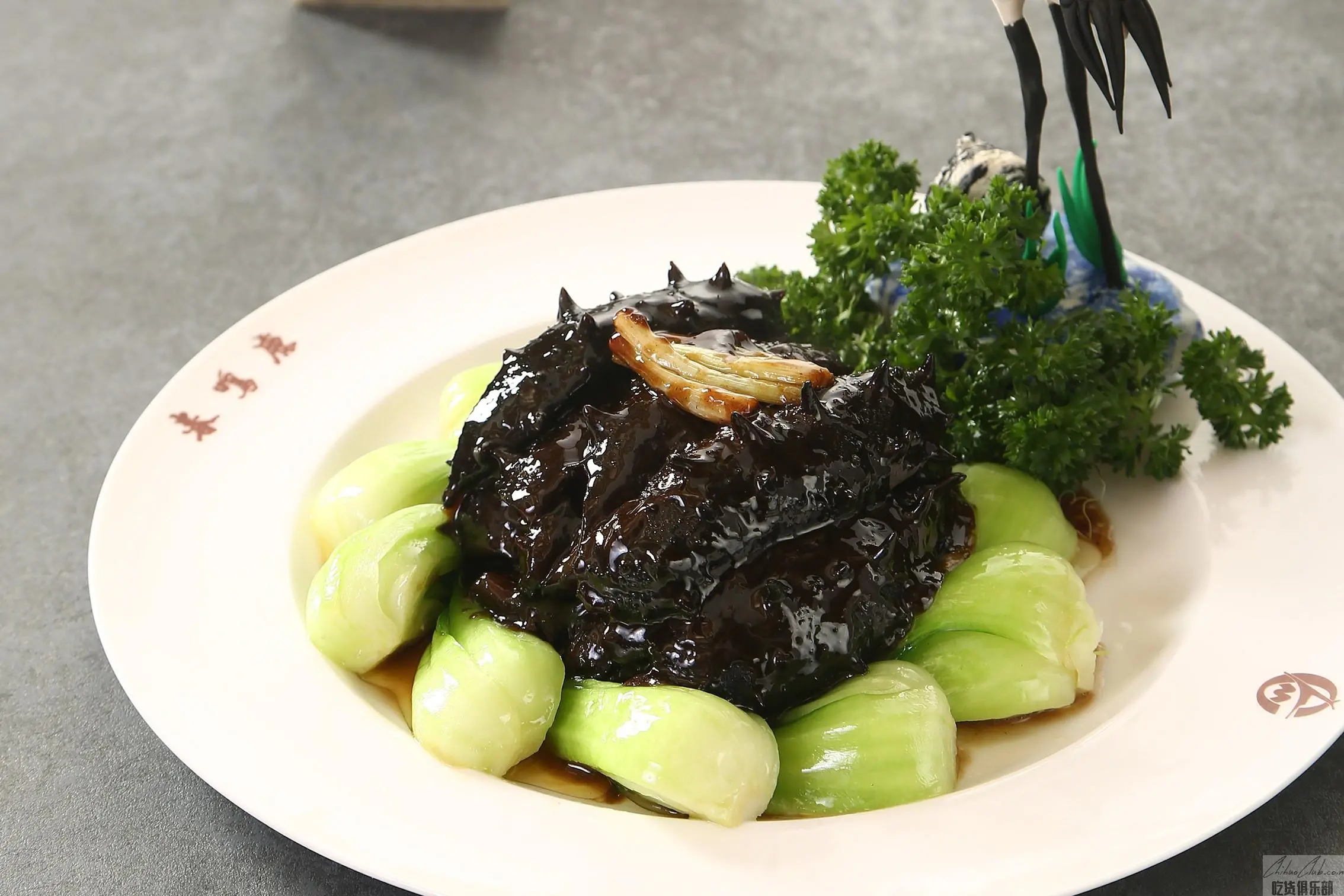 Braised sea cucumber with Scallion