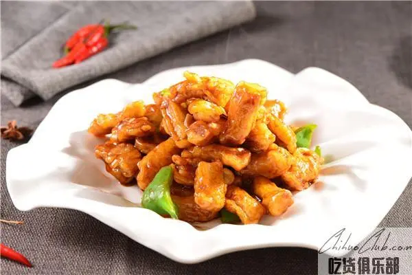 Fried pork slices