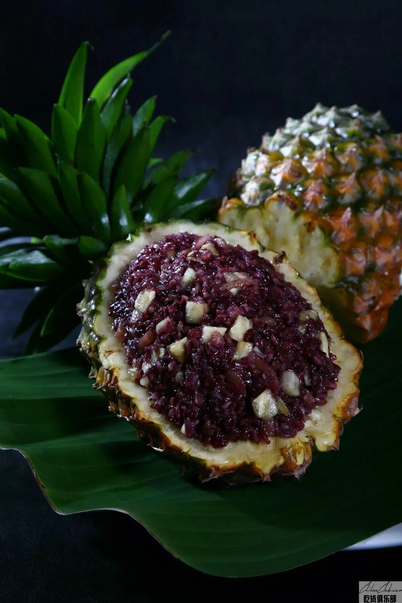 菠萝紫米饭