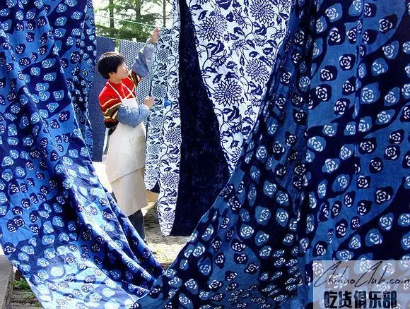 Nantong blue printed cloth